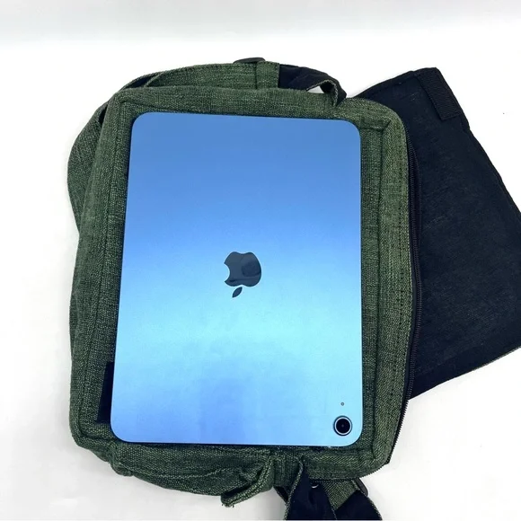 Elegant Green Crossbody Bag with Butterfly Embroidery, Handmade Ethical Bag - Picture 6 of 15